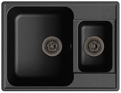 Granfest Мойка кухонная Quarz GF-Z09 Черный – фотография-1